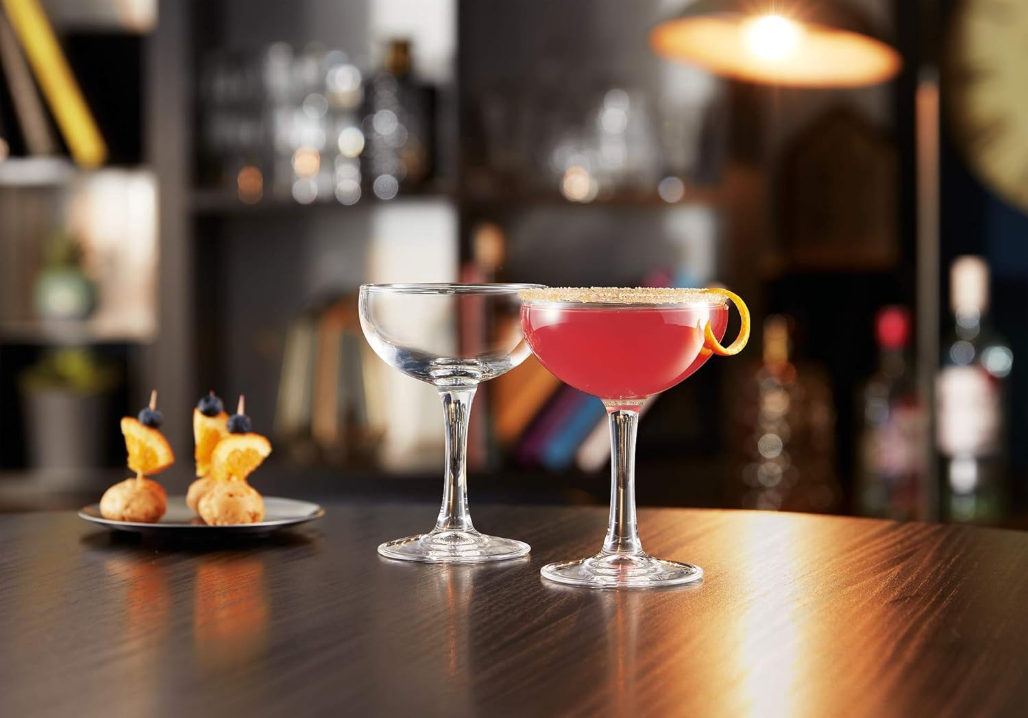 Aspen Brands Coupe Glasses Set of 6-5oz / 150 ml Premium Champagne Coupe Glass, Pure Clear Cocktail Glasses for Champagne, Espresso, Manhattan