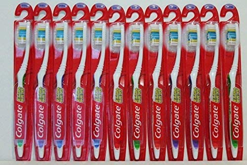 Pack of 12 Colgate Full Head Toothbrushes Firm and Hard, Extra Clean ...